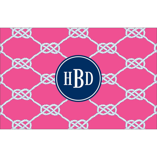 Nautical Knot Raspberry Placemats